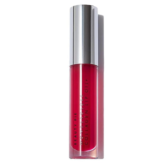 Beauty Pie Wondergloss Collagen Lip Oil + (Cherryo) – Hydrating, Plumping, Non-Sticky Gloss with Collagen AC Micro-Vectors & Cherry Oils