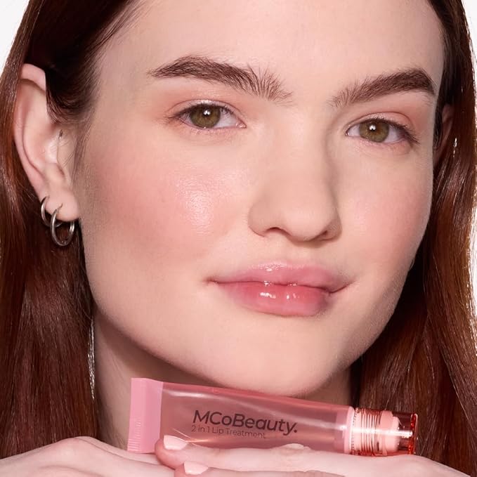 MCoBeauty 2-in-1 Glow & Treat Lip Oil, Birthday Edition, Hydrating Tint for Luscious Lips, Vegan, Cruelty Free Cosmetics