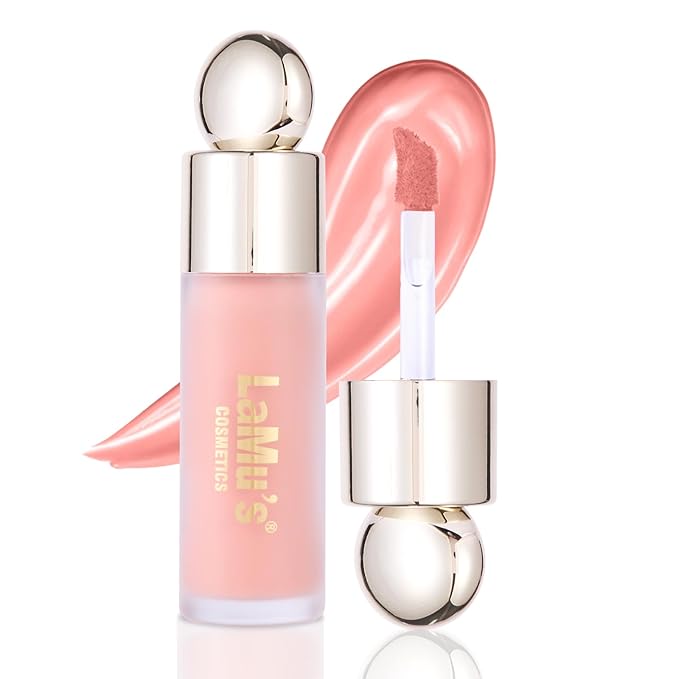 LaMu'S COSMETICS Soft Pinch Weightless Liquid Blush, Long-Lasting Beauty Natural Waterproof Face Liquid Blush For All-Day Wear (Bliss-Nude Pink, 0.25fl.oz/7.5ml)