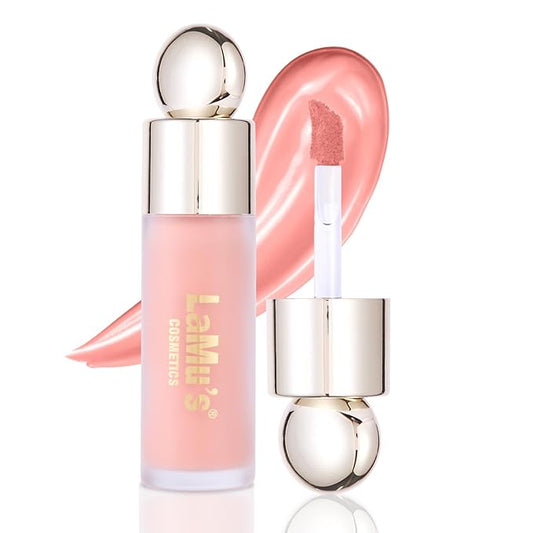 LaMu'S COSMETICS Soft Pinch Weightless Liquid Blush, Long-Lasting Beauty Natural Waterproof Face Liquid Blush For All-Day Wear (Bliss-Nude Pink, 0.25fl.oz/7.5ml)