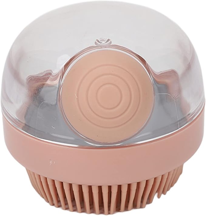 Exfoliating Shower Scrubber, Lathers Well Silicone Body Scrubber Shampoo Dispenser for Bath for Women Men