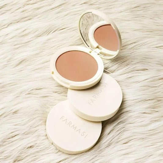 FARMASi Powder Bronzer Blush Skin Makeup, Highly Pigmented, Cushiony Formula with Nourishing Vegetable Squalene and Smooth-Satin Finish, Refreshing Moisture Boost 0.4 Fl Oz /12g -02 Tropez