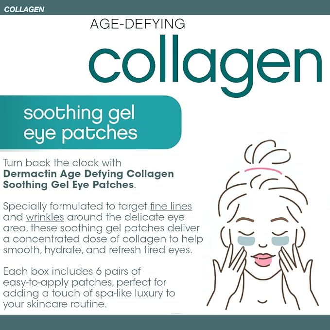 Age Defying Collagen Soothing Gel Eye Patches - 6-Count