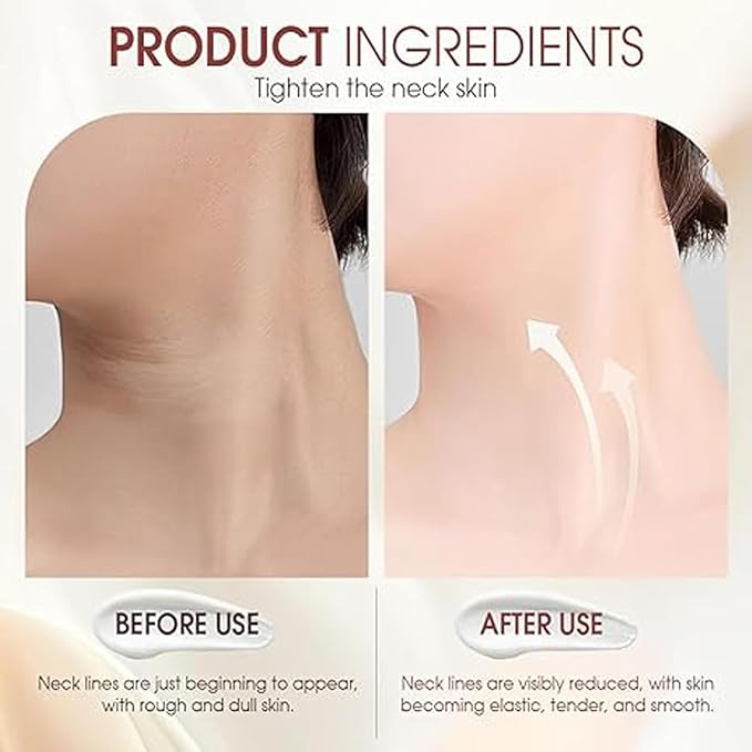 Ah-8 Firming Neck Cream, Beauty Neck Cream With Roller, Ah8 Moisturizing & Tightening Lotion Cosmetic Skin Repair.