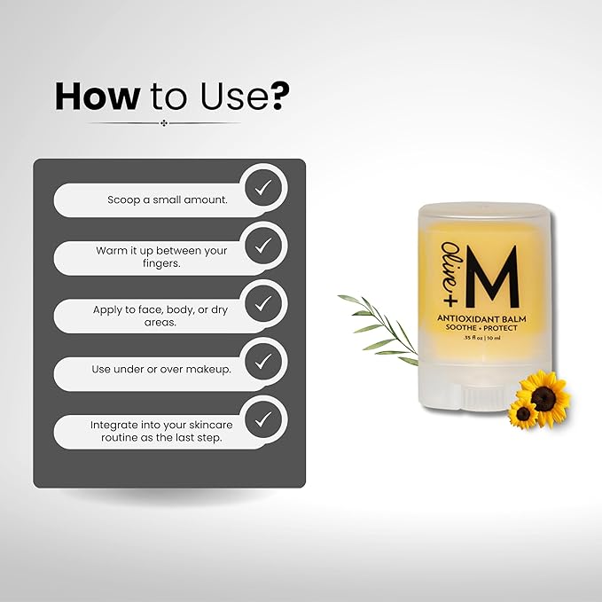 Miracle Face Balm Stick, Multi Balm Stick for Face, Skincare Anti-Wrinkle Face Miracle Balm, Under Eye Brightener, Face Moisturizer Infused with Pure Olive Oil, Vegan (0.35 fl. oz. / 10 ml)