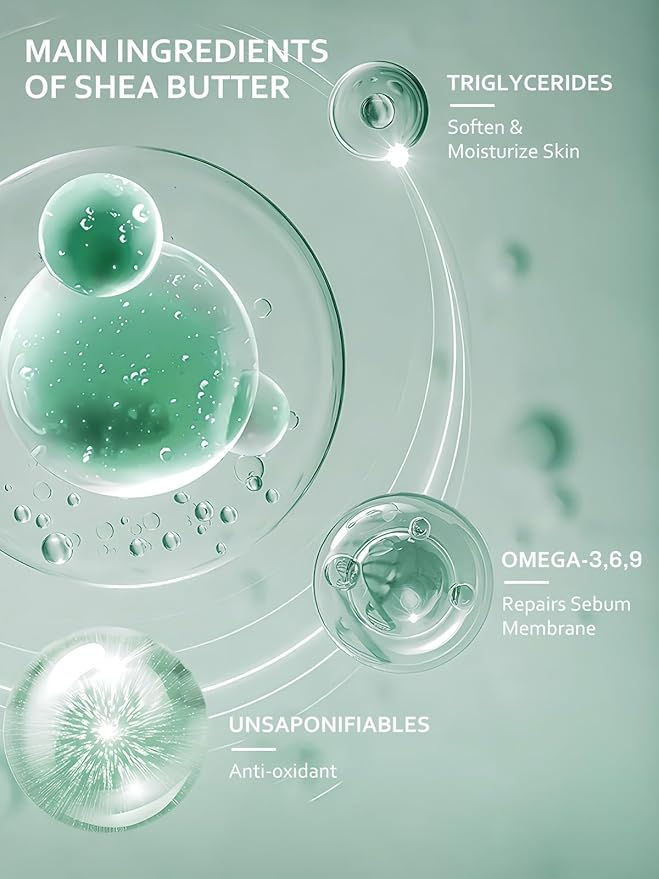 Body Lotion with 25% Shea Butter & Vitamin E, Body Moisturizer Pump Hand Lotion for Dry Skin, Deep Moisturizing Cream for Dry Hands, 10.15 Fl Oz