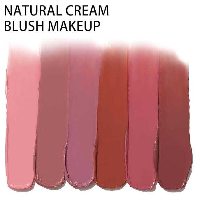 2Pcs Cream Blush Makeup Stick,Monochromatic Multi-Stick Face Blush for Cheek,Lip and Eye,Matte and Dewy Finish for Long Wearing,Easy Application.DELECTABLE