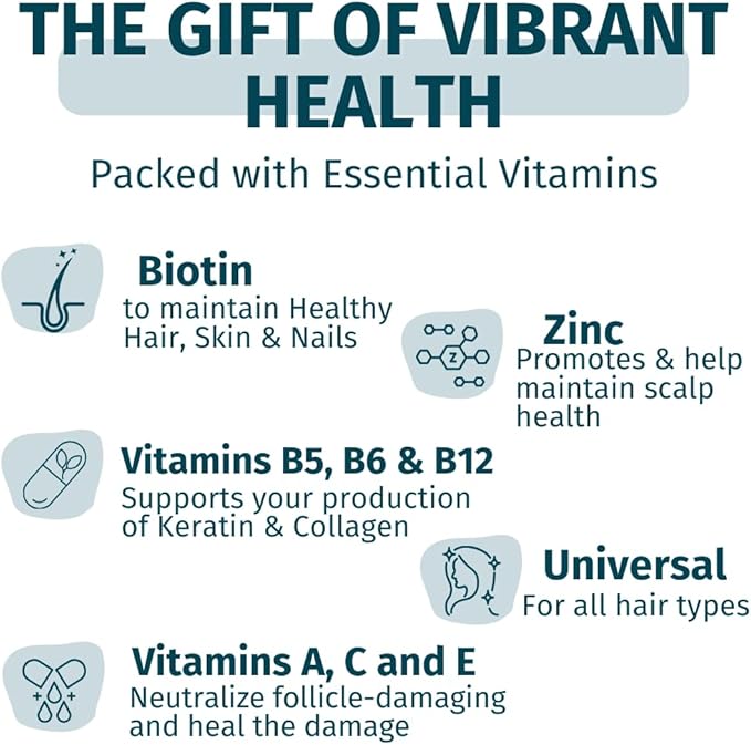 WEEM Hair Skin and Nails Gummies - Supports Healthy Hair - Vegan biotin Vitamins for Women & Men Supports Faster Hair Growth, Stronger Nails, Healthy Skin, Extra Strength (2)