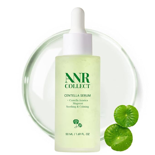 Centella Serum, Centella Asiatica Serum for Sensitive, Redness, Dry and Acne-Prone Skin, Soothing & Calming with Mugwort & Cica, 1.7 fl oz (50ml)