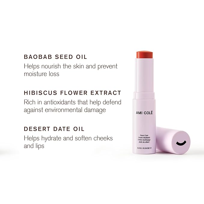 AMI COLÉ Desert Date Cream Multistick (Flame), 0.19oz