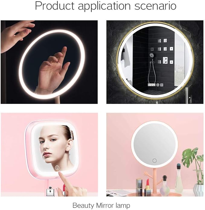 2 Pieces 6K T Type LED Light Bulb, Mirror Replacement Bulbs - Lighted Make Up Mirror Bulbs 20W Replacement Bulbs for Double Sided Illuminated Mirror