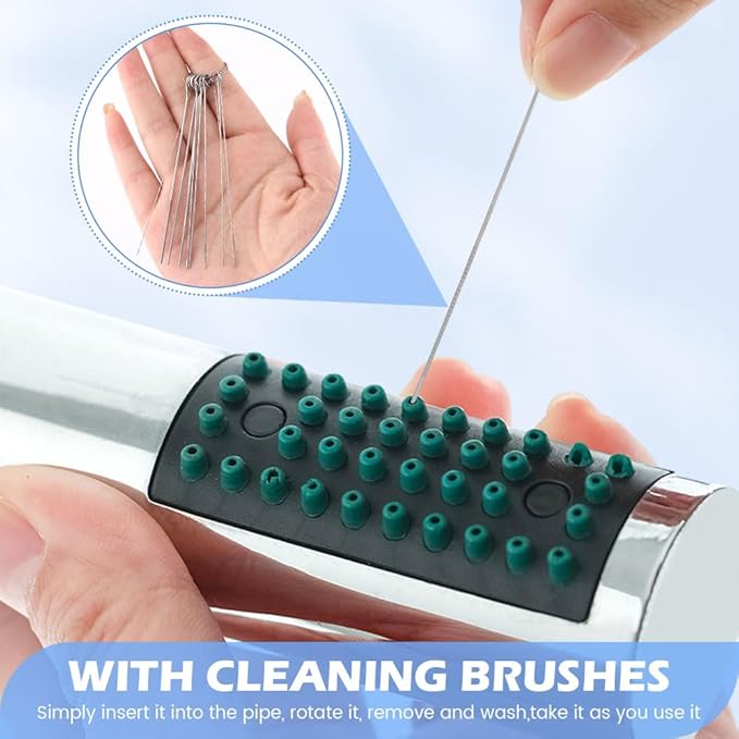 Shower Head Cleaning Brush for Small Hole, 40Pcs Multisize Shower Head Cleaner Picks, Anti Clogging Showerhead Cleaner Brushes for Nozzle Pore Gaps Keyboard