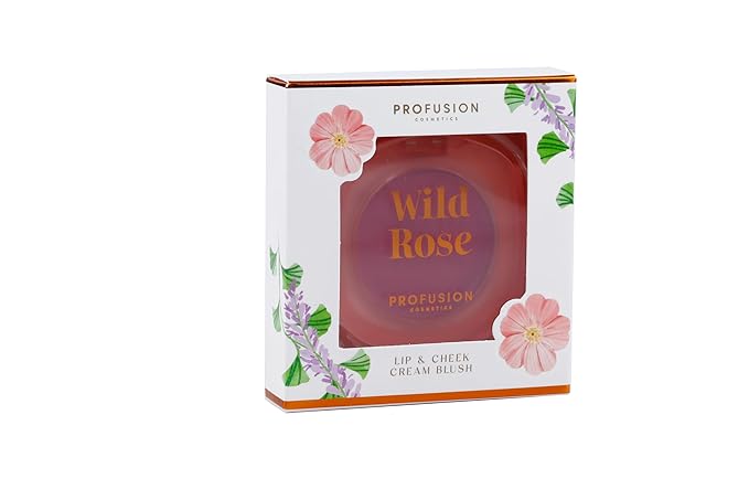Profusion Cosmetics Petal Perfect Lip and Cheek Cream Blush, Multi Use Cream for Intense Colourpop and Soft Tinted Lips and Cheeks. (Pretty Poppy (Peach), 1)