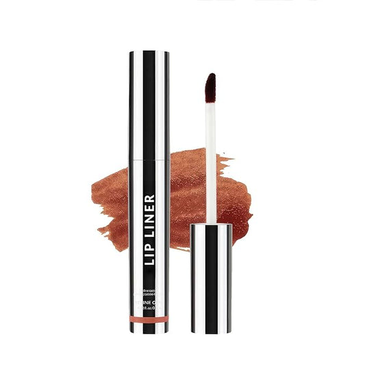 aopoka Peel Off Lip Liner Stain Velvet Tint – Long-Lasting, Moisturizing, Non-Sticky Matte Lip Lacquer, Highly Pigmented, Smudge-Proof Liquid Lipstick Makeup #Brownish Red