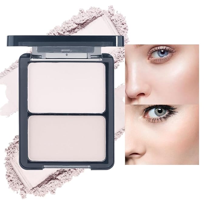 3 IN 1 Brown Nude Face Highlight Bronzer Powder Palette for Face Cheeks Contour Brightening, Buildable Matte Coverage Natural Makeup,Ultra Sculpt Nose Shadow Eyeshadow Primer-Pink