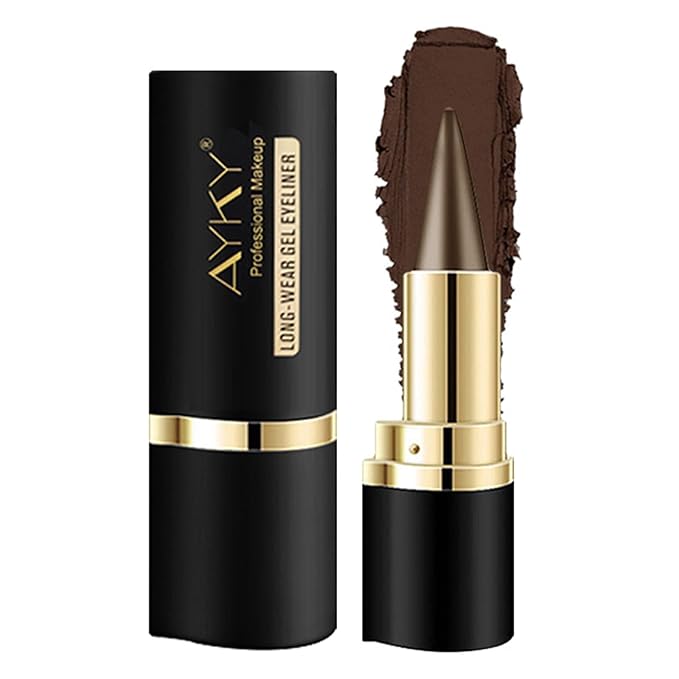 Long Wear Gel Eyeliner, Eyeliner Cream Stick Natural Black, Eye Liner Gel Waterproof Smudge Proof, Long Lasting Smooth Eye liner Pencil (Gray)