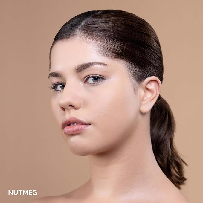 OFIR Skin Satin Medium Coverage Foundation | Lightweight Foundation Makeup with Vegan Formula | Blue Light Protection & Non-Creasing for Long-Lasting Wear | 1 FL OZ (Nutmeg - Medium Warm)