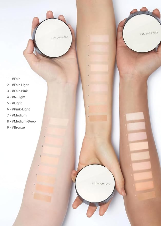 [JUNGSAEMMOOL OFFICIAL] Essential Skin Nuder Cushion (Fair) | Refill Not Included | Natural Finish | Buildable Coverage | Makeup Artist Brand | Cream Foundation