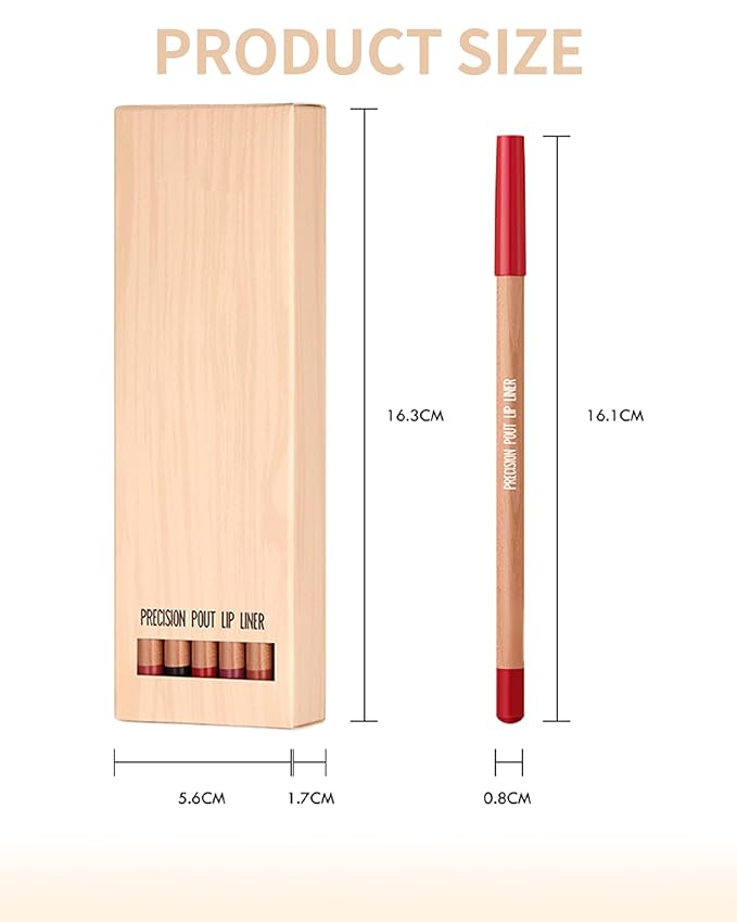 Matte Lip Liner Pencil Set, 12 Colors Creamy Lipliner Crayon, Long Lasting Waterproof Lip Tint Stain, Smooth, High Pigmented, Smudge-Proof Non-Stick Cup Lipstick Makeup Pen, Lip Liners Kit for Women-P