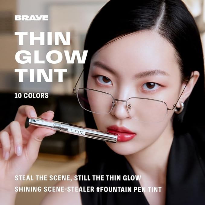 BRAYE Thin Glow Tint | Effortless Pen Tint | Hydrating Water-Grip Shine | Vegan & Cruelty-Free | Long-Lasting Buildable Color l 02 MINGLE