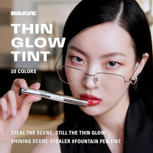 BRAYE Thin Glow Tint | Effortless Pen Tint | Hydrating Water-Grip Shine | Vegan & Cruelty-Free | Long-Lasting Buildable Color l 03 HEALTHY