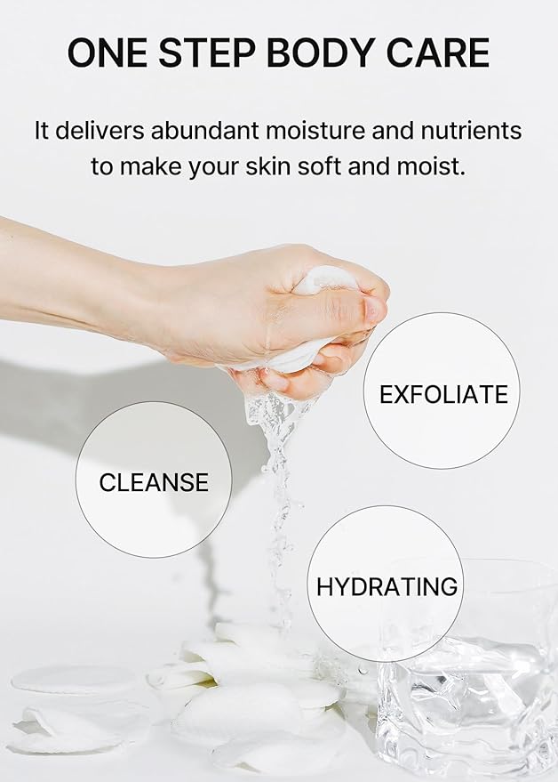 celimax ONE STEP Body Brightening Pad | with Green Tea & White Truffle, for Underarm, Knee & Elbow, Gentle Exfoliating & Hydrating Body Scrub, 110ml (60 pads)