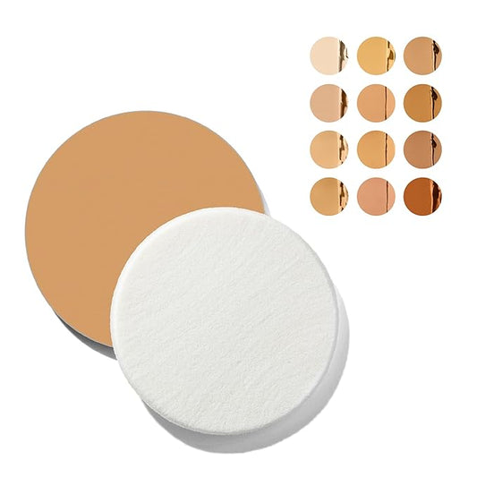 Toty by Sofia Vergara - Ilumina CC Creamy Compact SPF 50+ Refill - Mineral Sunscreen for Face - Cream Foundation Balm - Blurring, Matte Light Coverage - Water Resistant - All Skin Types - 4N