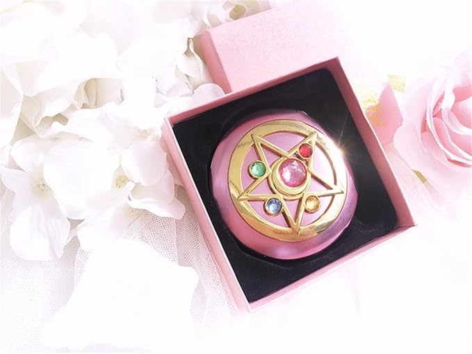 Shopular Moonlight Memory Series Crystal Star Mirror Case Cosmetic Make up Mirror Gift