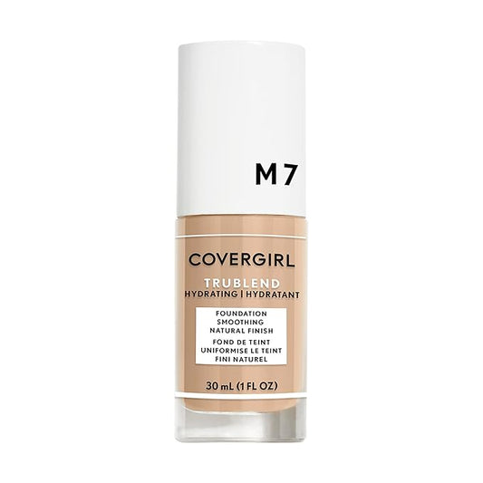 COVERGIRL truBlend Liquid Foundation Makeup Soft Honey M7, 1 oz (packaging may vary)