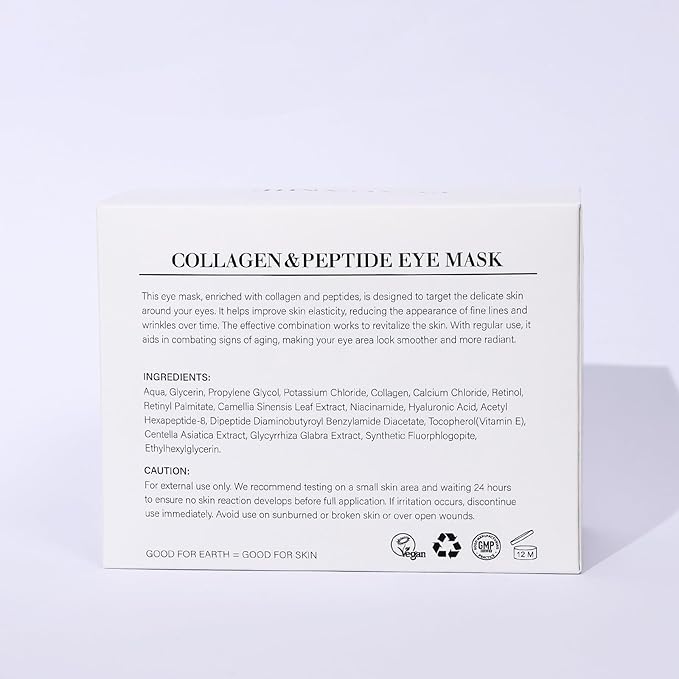 Under Eye Patches Collagen and Peptide Eye Mask for Dark Circles and Puffiness,Face Mask Skin Care Products 30 Pairs