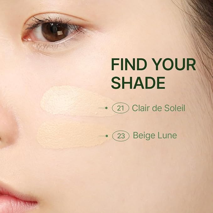 [CHALLANS de PARIS] Cushion de Lunar Excellence Cream Foundation - High Coverage, All-Day Wear, Lightweight Texture, Even Skin Tone, Hydrating Glow, All Skin Types, 0.53 oz (21 Bright Ivory, 0.53 oz)