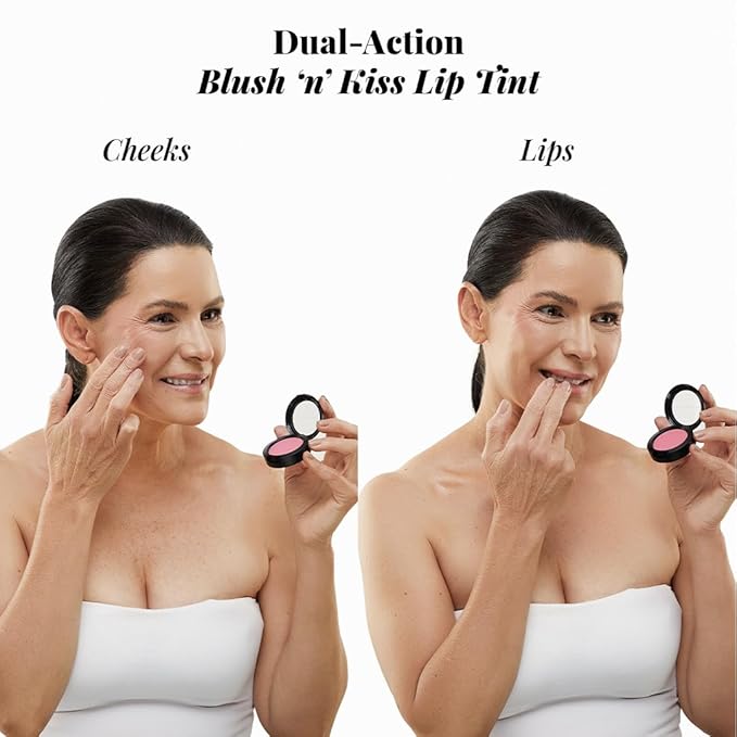 Jerome Alexander Blush ‘n’ Kiss Cream for Cheeks & Lips | Creamy, Lightweight, Buildable Coverage | Blush Balm Face Makeup|Tint Watermelon