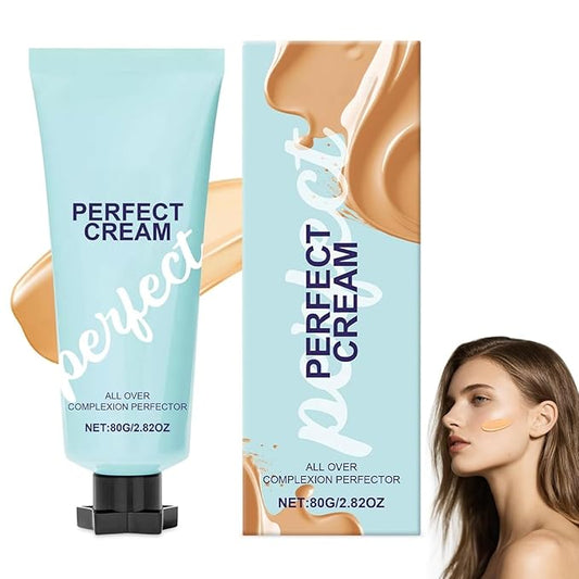 Supreme CC Waterproof Concealer Cream, Creme All-Over Complexion Perfector, Hydrating Full Coverage Concealer, Long-Lasting CC Cream Foundation, Transfer-Resistant Skin Tint