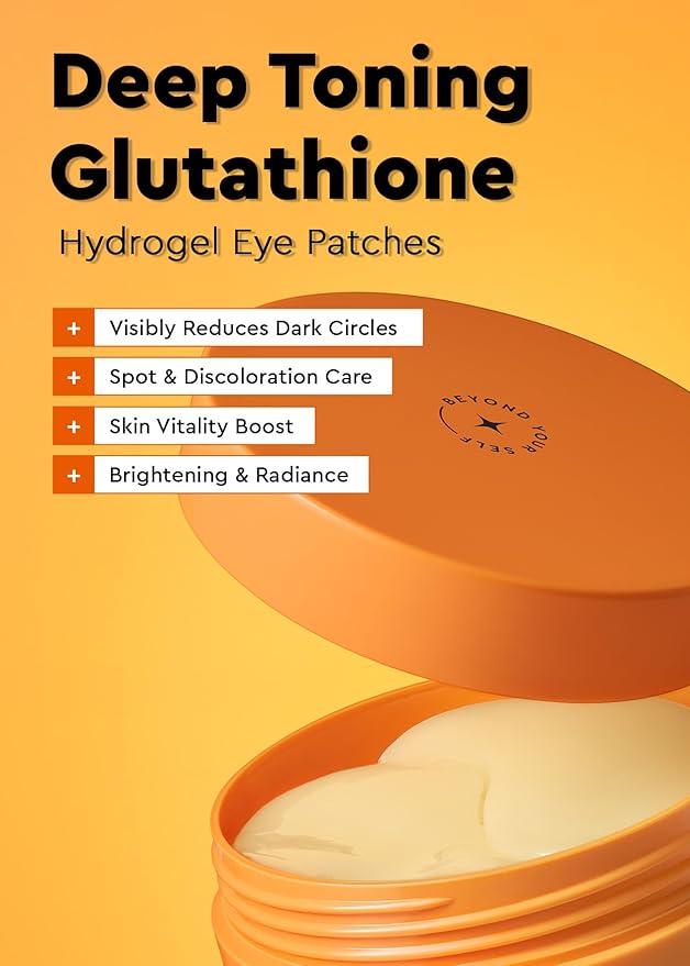 Bewants Hydrogel Eye Patches with Deep Toning Glutathione | 60 Patches | Under Eye Patches for Brightening and Radiance | Caffine & Niacinamide Eye Mask Patches | Korean Skincare