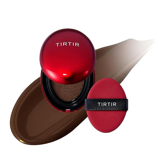 [*Mini Size*] TIRTIR Mask Fit Red Cushion Foundation | Full coverage, Weightless, Skin fit, Satin Glow Finish, Korean Makeup, beauty, Tattoo cover up, Buildable (#51N Fudge, 0.15 Fl Oz)