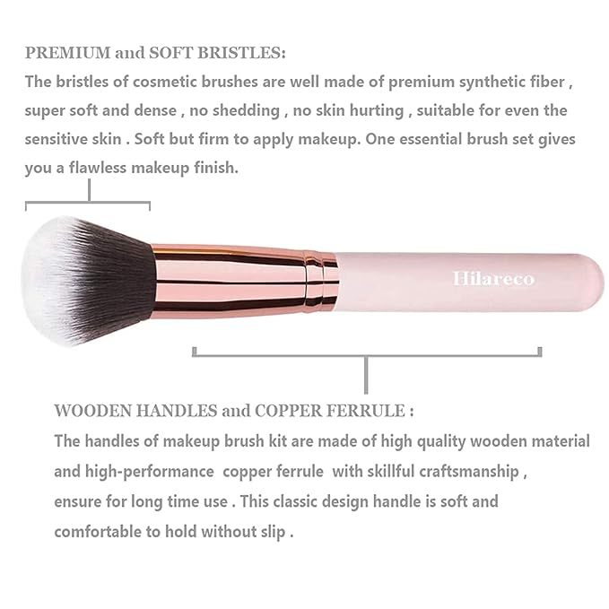 PHOERA Foundation, Full Coverage Foundation, PHOERA Primer, PHOERA Powder, PHOERA Makeup Set, Kabuki Makeup Brushes Foundation Brush Powder Brush,2 Pcs Makeup Sponge (2 PCS 105- Sand)