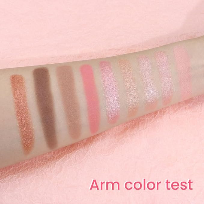 9Colors Eyeshadow Palette, Red Eye Enhancers Magic EyeShadow Palette, Glitter Shimmer Sparkly Eye Shadow Makeup, Velvety Pigmented Creamy Long Lasting Waterproof Naturing-Looking Women Girls