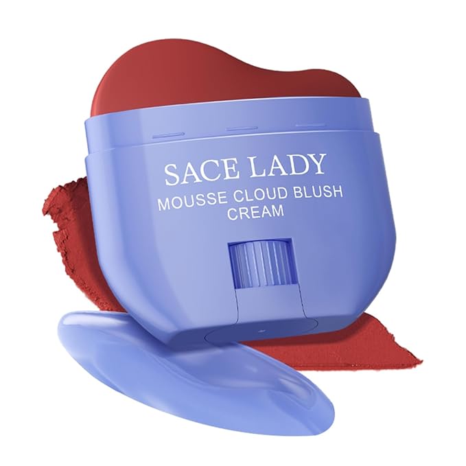 SACE LADY Creamy Blush Face Makeup, No Drying Blusher Cosmetics Pigmented Smooths Nourishes for Lip Eye Cheek Beauty Make Up, 0.31Oz (#03, 0.31Oz)