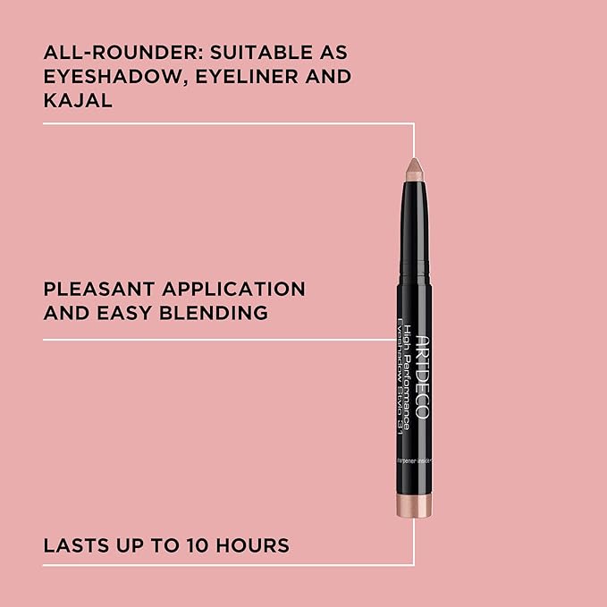 ARTDECO High Performance Eyeshadow Stylo – Golden Sand №31 – 3in1 Stick: Eyeshadow, Eyeliner & Kajal – Glides On & Blends Easily – Up to 10 Hours of Wear – Eye Makeup – Pencil – 0.04 Oz