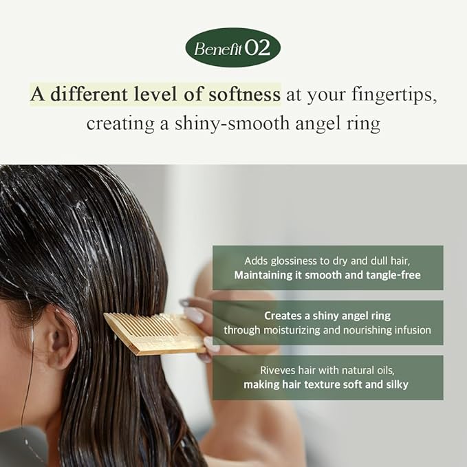 Refresh Moment Perfume Hair Treatment (02 Fig Fog) | Moisturize and Soften Hair | Vegan Conditioner for Oily Hair | Non-Greasy Formula | Fruity-Woody Fragrance | 5.07 fl. oz