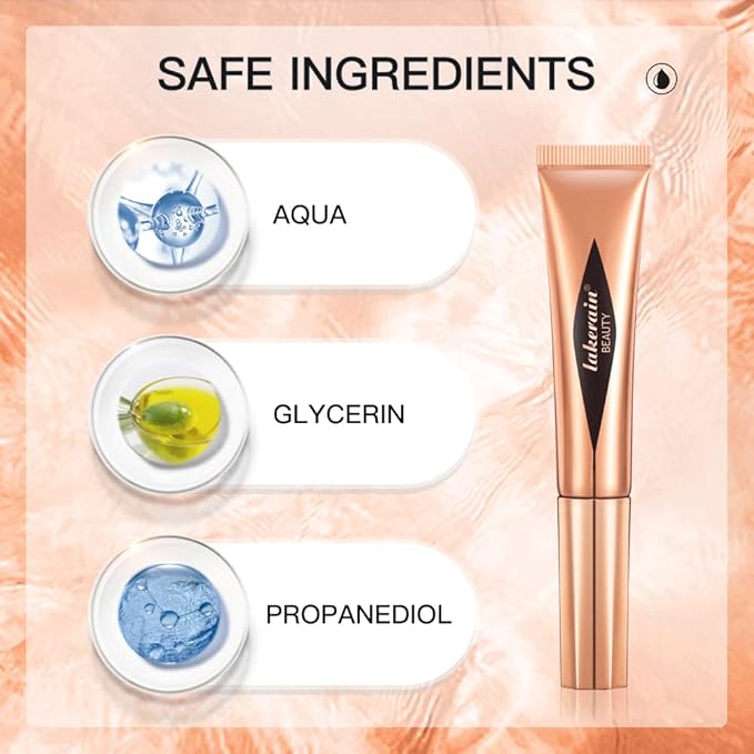 Go Ho Liquid Blush Beauty Wand, Soft Cream Blush Makeup with Cushion Applicator, Easy to Blend & Long Lasting, Smooth Natural Dewy Finish in 02 Happy Rose