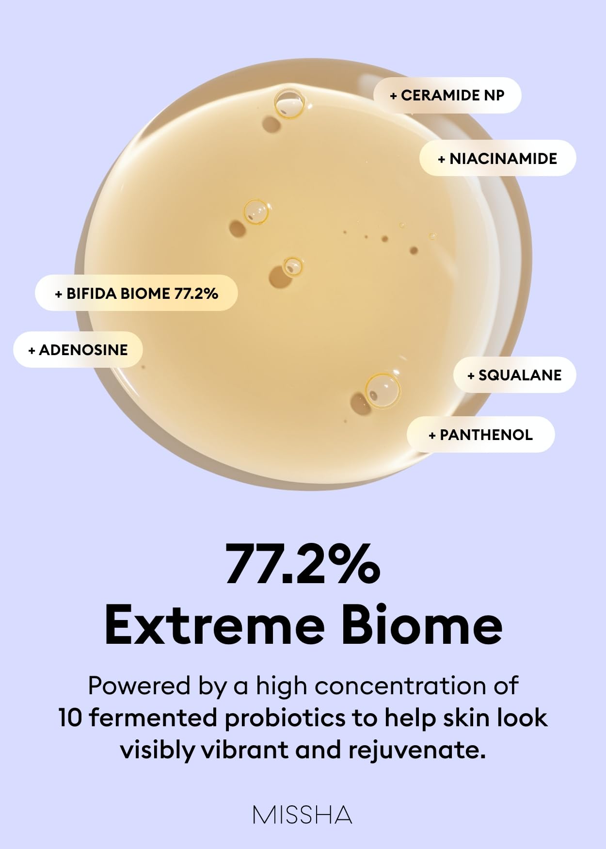 MISSHA Time Revolution Night Repair Face Serum Ampoule (5th Gen) - Overnight Probiotic Skincare for Revitalization and Radiance, 1.69 Fl Oz