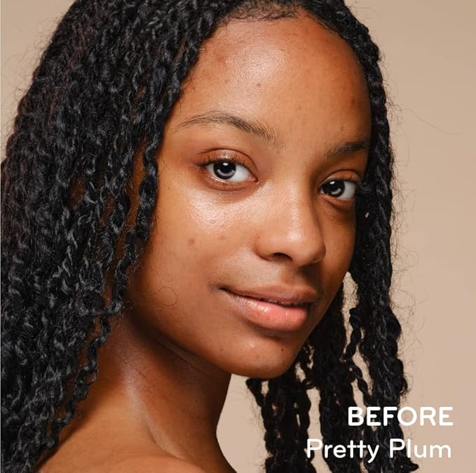 pürlisse Blush Glow BB Cheek Color - Dewy Liquid Blush for Cheeks - Enriched with Vitamin E & Hyaluronic Acid - Creamy, Lightweight & Buildable - Hydrating & Nourishing - Pretty Plum (0.34 Fl oz)