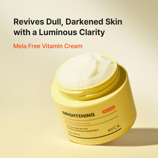 AVCA Vitamin + Niacinamide Radiance Cream 100ml(3.38 fl. oz) - Even Tone & Glow Moisturizer, Daily Hydration K-Beauty Vitamin Cream