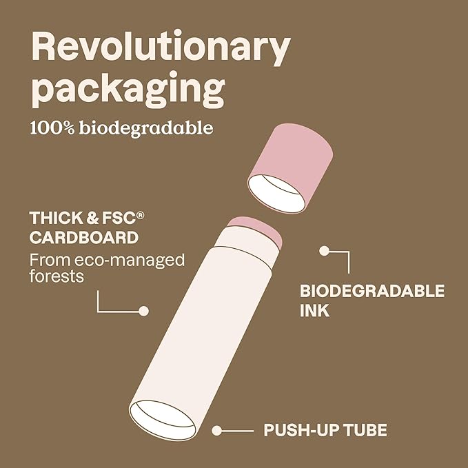 ATTITUDE Oceanly Lightweight Highlighter Stick, Titanium Dioxide-Free, EWG Verified, Plastic-Free, Vegan & Cruelty-free Makeup, Golden Rose, 0.3 Ounces