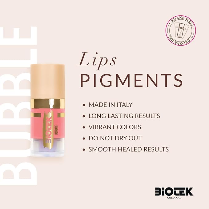 Biotek Lip Pigment for Permanent Makeup - Warm Nude Lip Color - Made in Italy - Bubble 0,24 fl.oz.