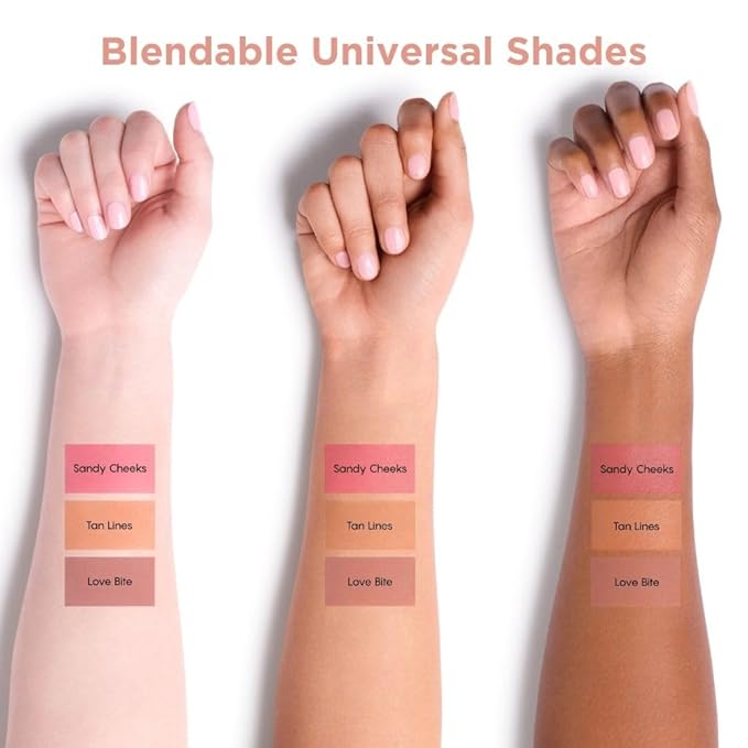 HALEYS Re-pop Smoothing Powder Blush (Sandy Cheeks) - Pigmented, Easy Blending, Longwear, Buildable, Talc-Free, V + CF