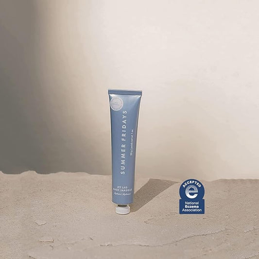 Summer Fridays Jet Lag Mask Mini - Hydrating Face Moisturizer + Mask - Enriched with Hyaluronic Acid, Niacinamide, Glycerin + Antioxidants Helps Nourish Skin for a Renewed + Radiant Complexion (1 Oz)