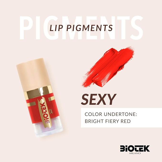 Biotek Lip Pigment for Permanent Makeup - Red Color for Lip - Made in Italy - Sexy 0,24 fl.oz.