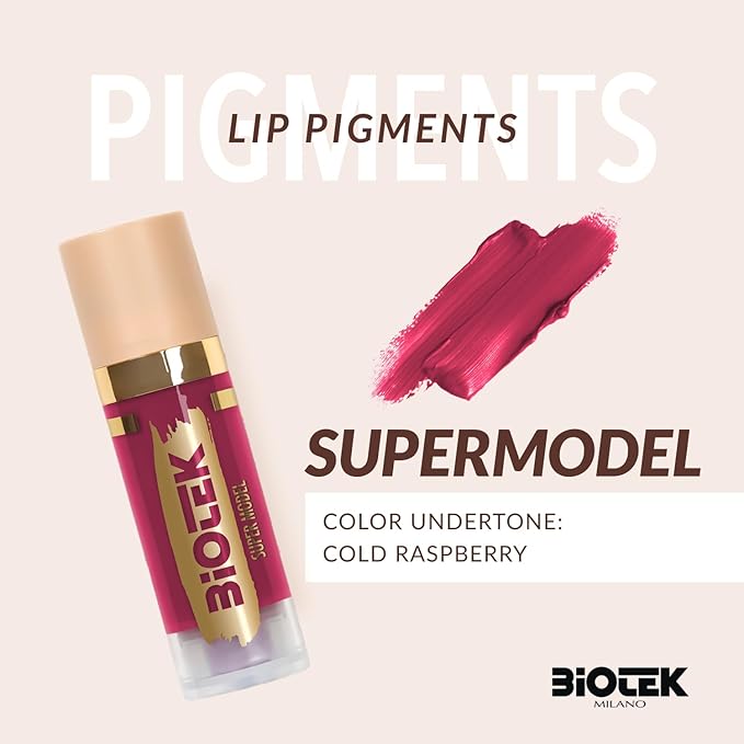 Biotek Lip Pigment for Permanent Makeup - Raspberry Color for Lip - Made in Italy - Supermodel 0,61 fl.oz.